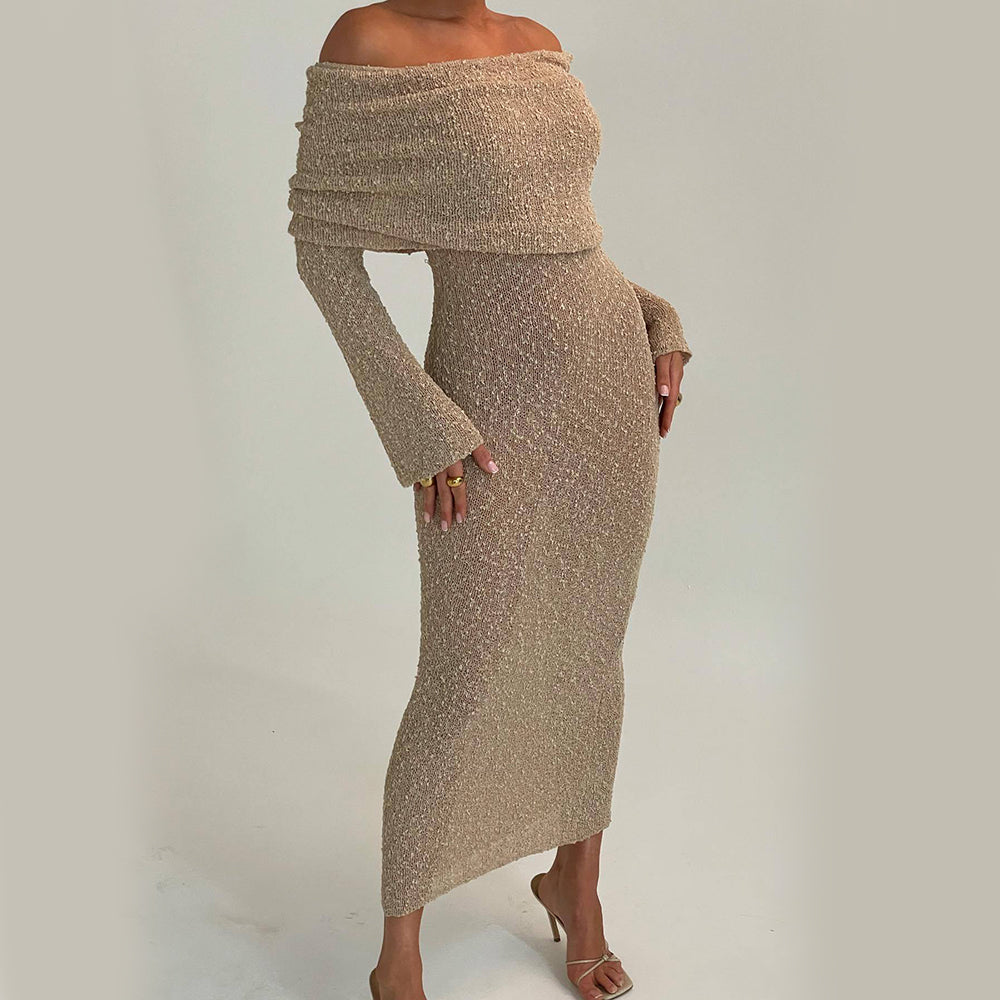 Cindy off the Shoulder Knitted Dress