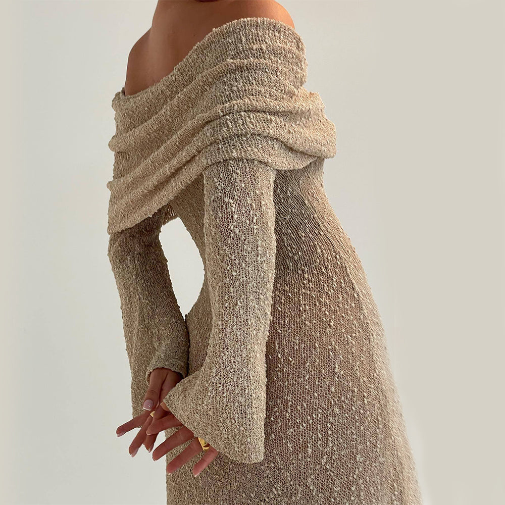 Cindy off the Shoulder Knitted Dress