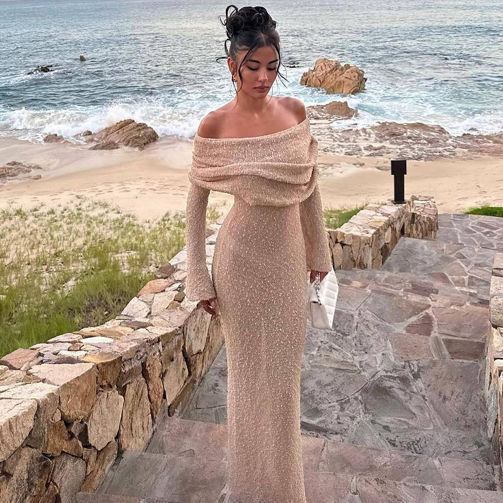 Cindy off the Shoulder Knitted Dress